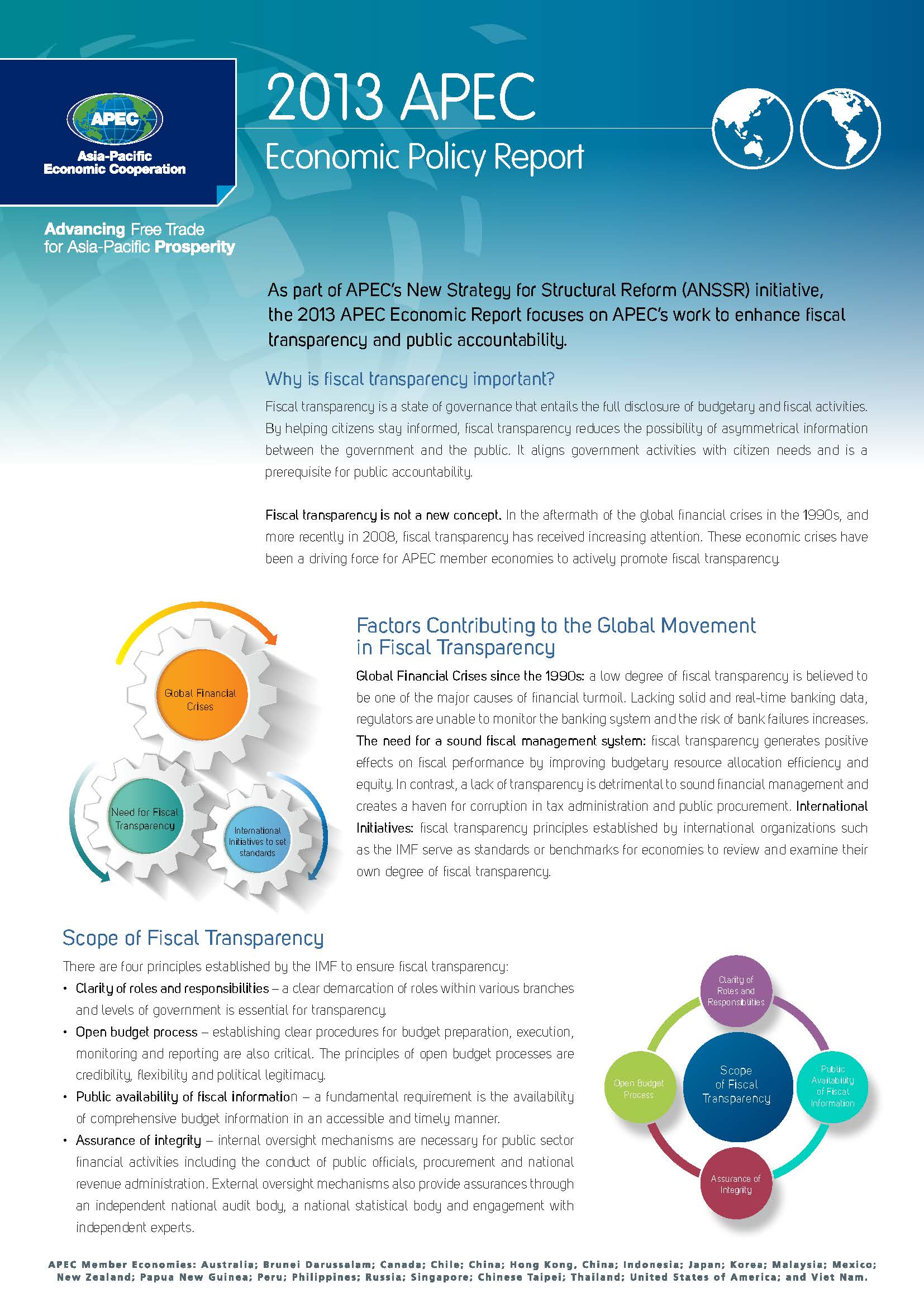 Factsheet 2013 APEC Economic Policy Report