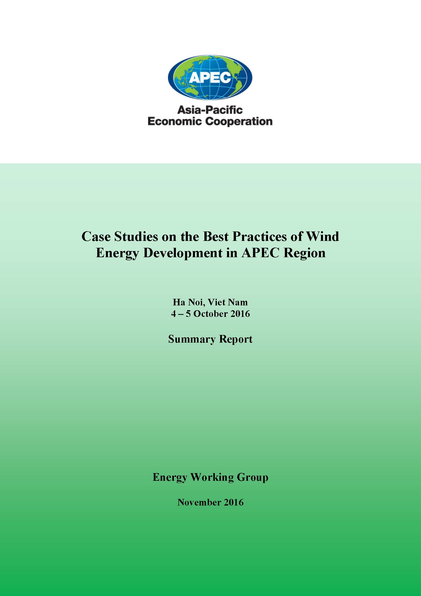 Summary Report Of Apec Symposium
