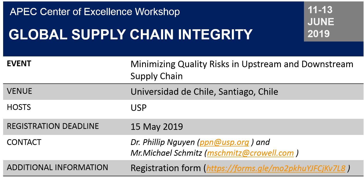 Global Supply Chain Integrity Training by USP