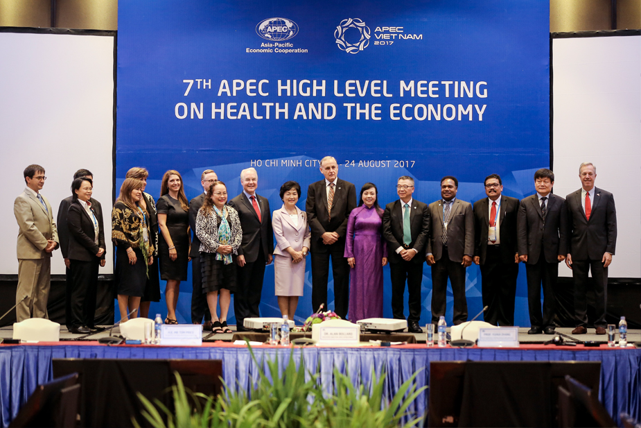 The meeting was chaired by the Minister of Health of Viet Nam and organized jointly by the Health Working Group (HWG) and the Life Sciences Innovation Forum (LSIF). The overall objective of the meeting was to share and discuss the health care financing reforms for community health towards sustainable development.