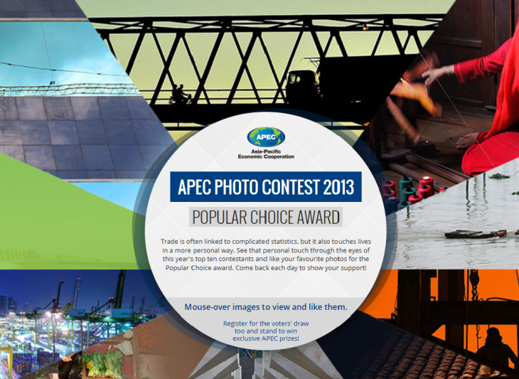 Public to choose APEC Photo Contest 2013 “Popular Choice” winner APEC
