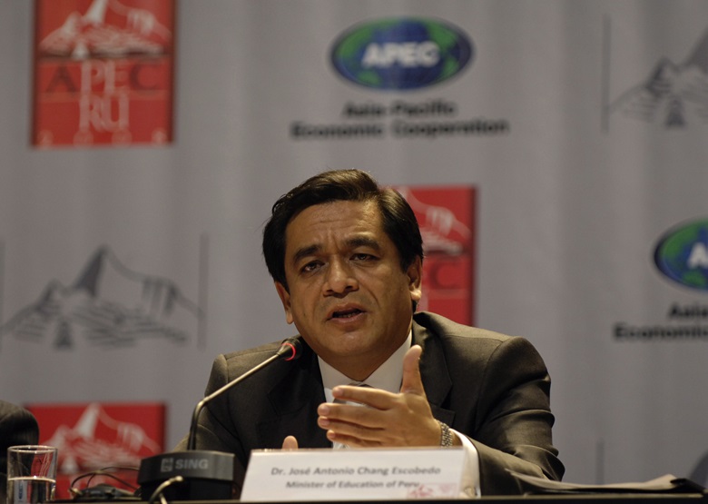 Jose Antonio Chang Escobedo, Peruvian Minister of Education