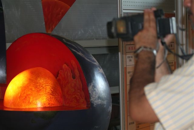 Participants in the Workshop on large scale Disaster Recovery in APEC visit to 921 Earthquake Museum of Chinese Taipei (in Taichung), 24 Sep 2008