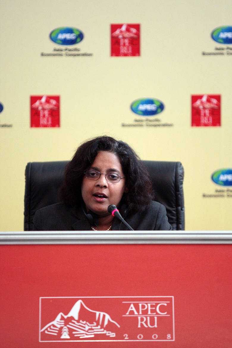 Press Conference, featuring Elizabeth Chelliah, APEC Committee on Trade and Investment Chair