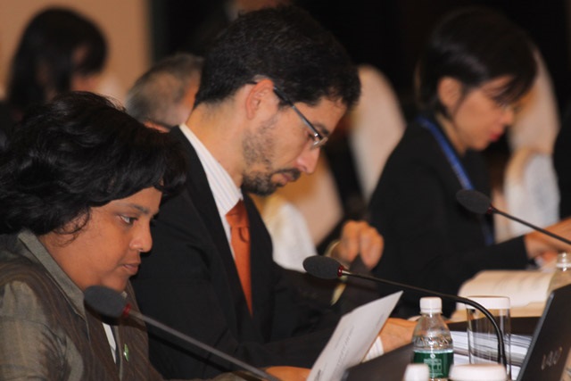 Committee on Trade and Investment Chair, Elizabeth Chelliah; Budget Management Committee Chair, Alberto Gonzales 