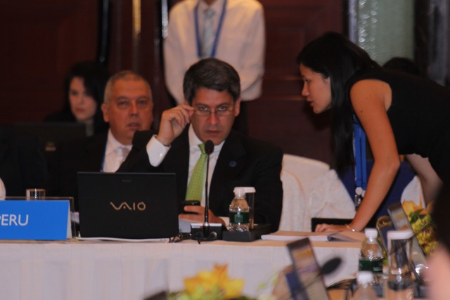 Peruvian Minister for Foreign Trade and Tourism Martin Perez 