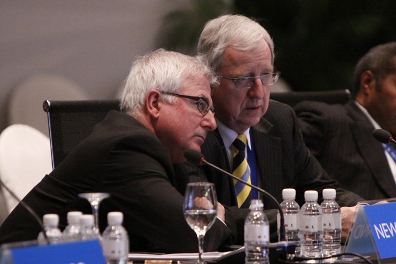 Tim Groser, Minister for Trade; Tony Browne, Deputy Secretary, Ministry of Foreign Affairs and Trade, New Zealand