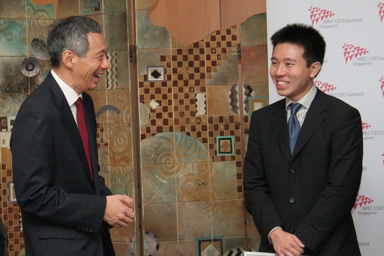 Prime Minister Lee Hsien Loong of Singapore and Geoffrey See, Winner