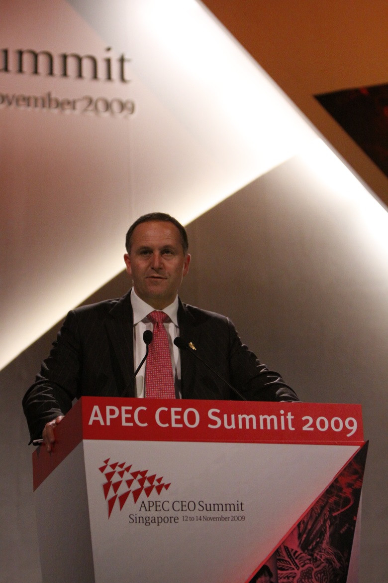 Prime Minister John Key of New Zealand