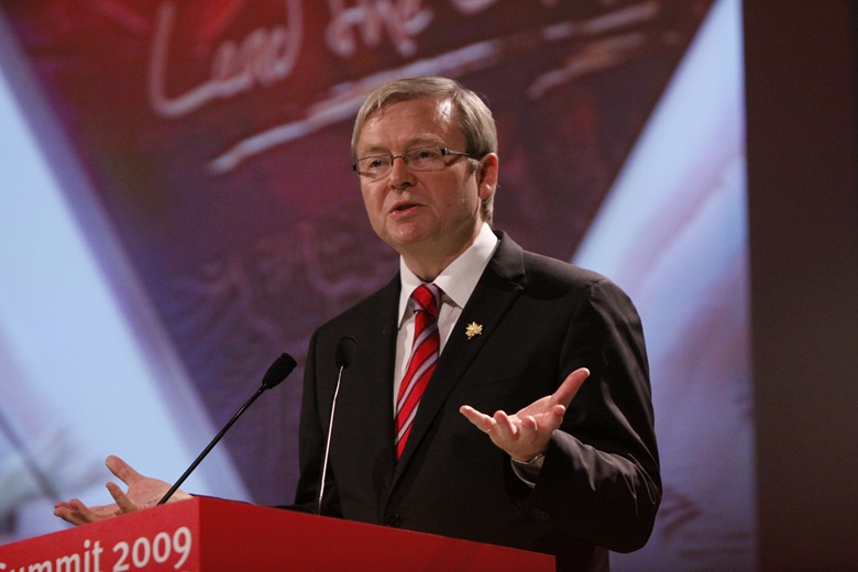 Prime Minister Kevin Rudd of Australia