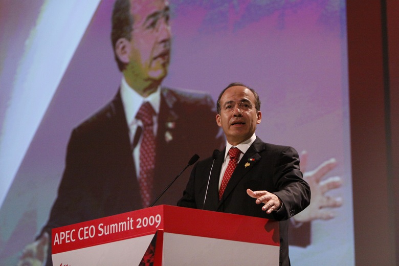 President Felipe Calderon Hinojasa of Mexico