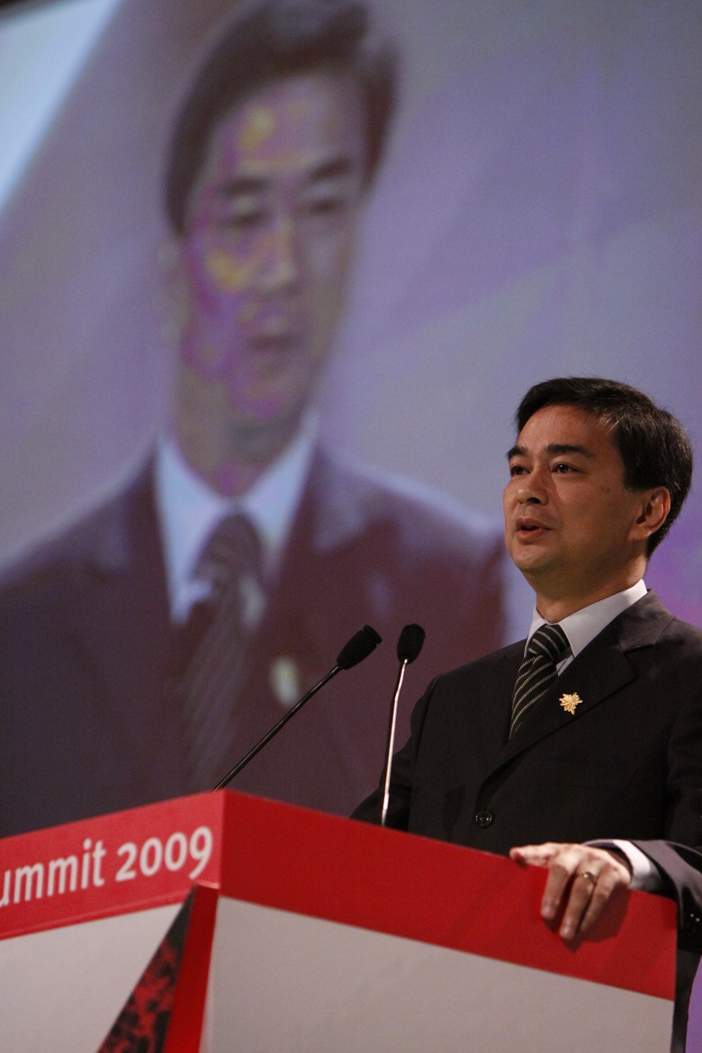 Prime Minister Abhisit Vejjajiva of Thailand