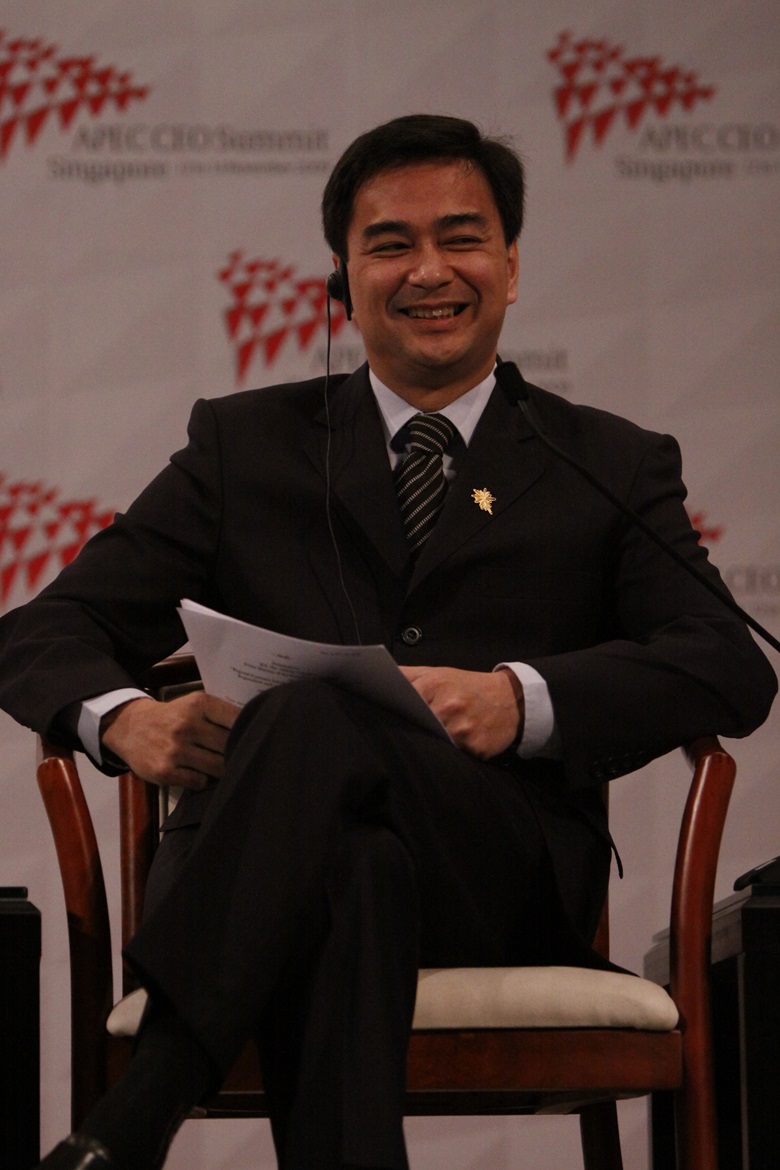 Prime Minister Abhisit Vejjajiva of Thailand