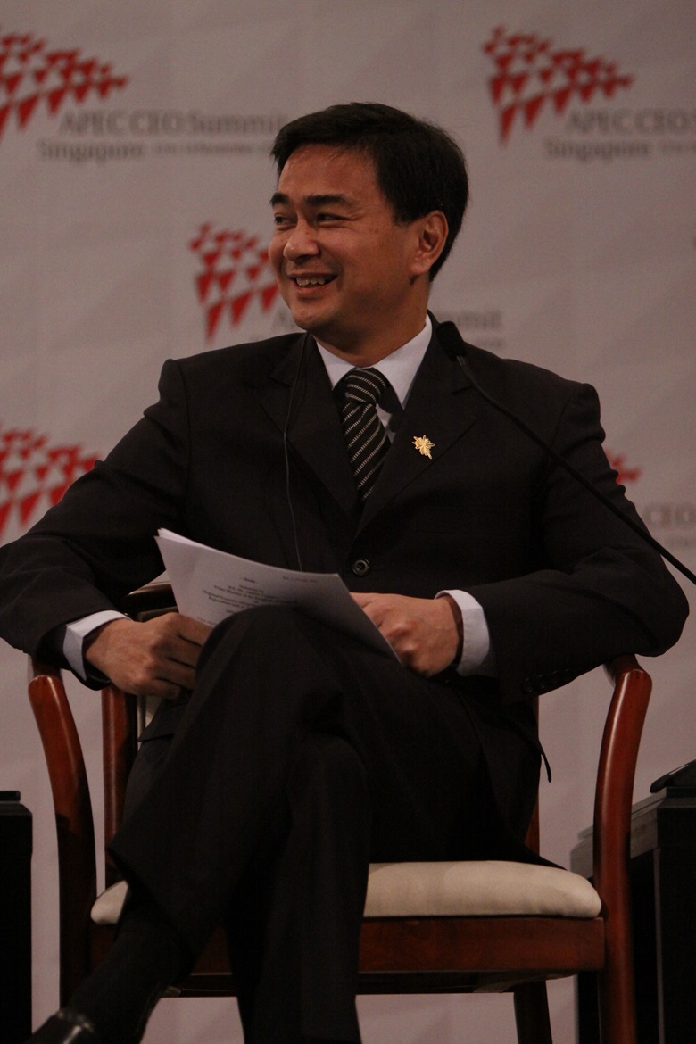 Prime Minister Abhisit Vejjajiva of Thailand