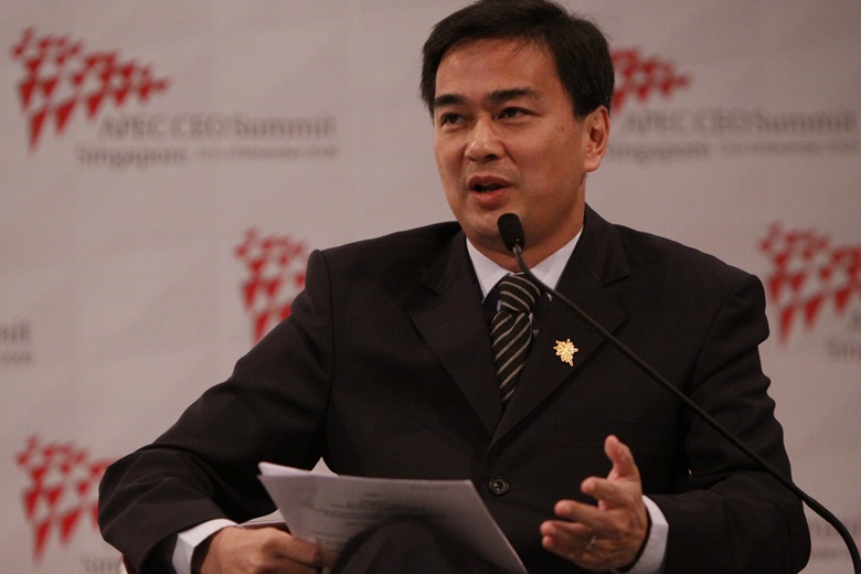 Prime Minister Abhisit Vejjajiva of Thailand