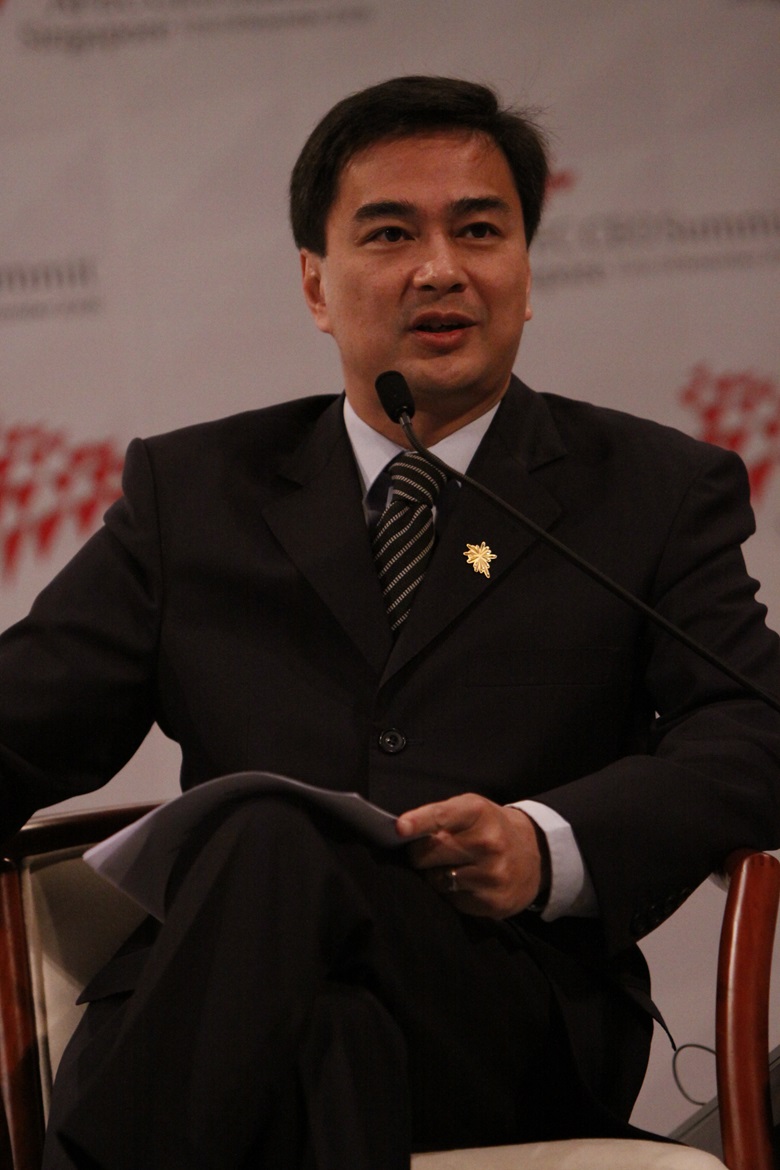 Prime Minister Abhisit Vejjajiva of Thailand