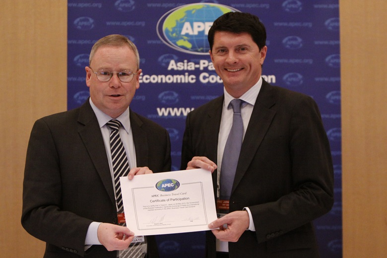 Mr Stephen Allen, Chair of the APEC Business Mobility Group and Mr Vladimir Kristov, Ministry of Foreign Affairs of the Russian Federation. 