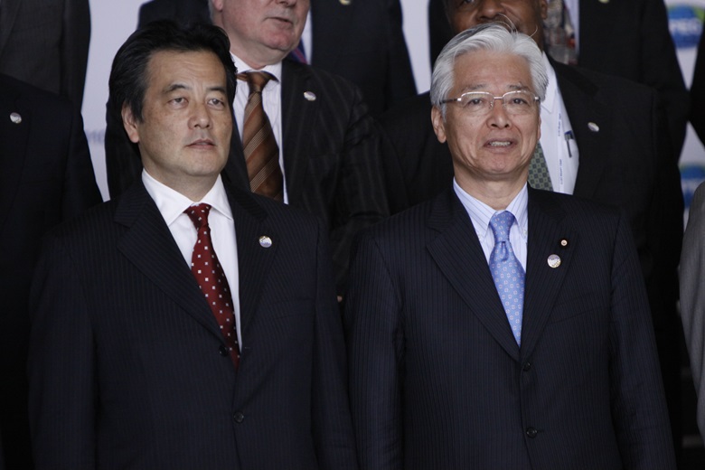 Japan Minister for Foreign Affairs, Katsuya OKADA and Japan Minister of Economy, Trade and Industry, Masayuki Naoshima 
