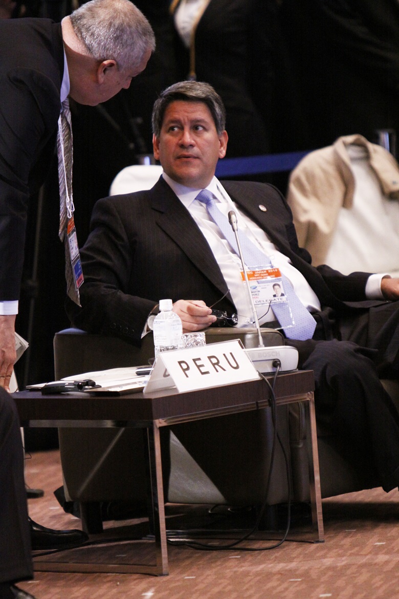 Peru Minister of Foreign Affairs and Trade, Martín PÉREZ MONTEVERDE 