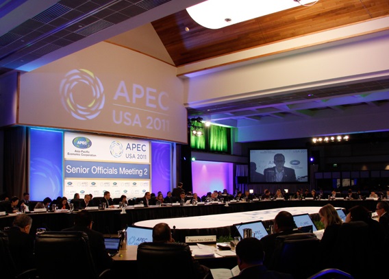 APEC's Second Senior Officials' Plenary Meeting underway in Big Sky, Montana.