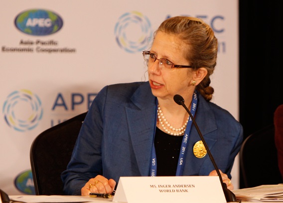 Ms. Inger Andersen, Vice President for Sustainable Development Network, World Bank