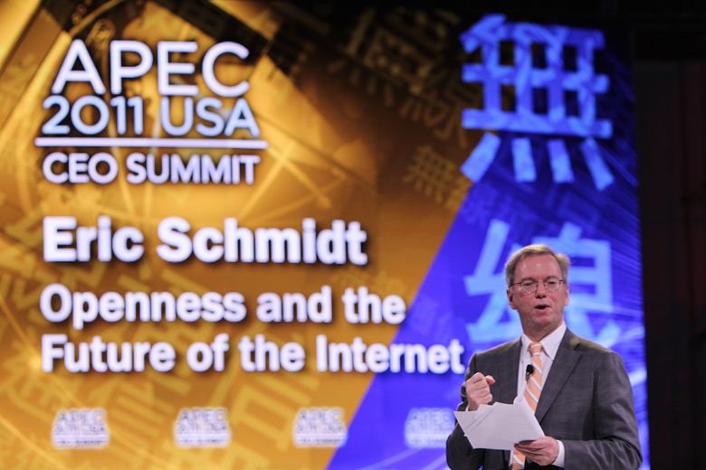 Eric Schmidt, Executive Chairman, Google Inc.