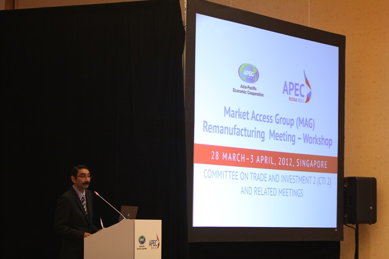 Dr. Raj Thampuran, Executive Director Science and Engineering Research Council, A*STAR, delivering keynote address.