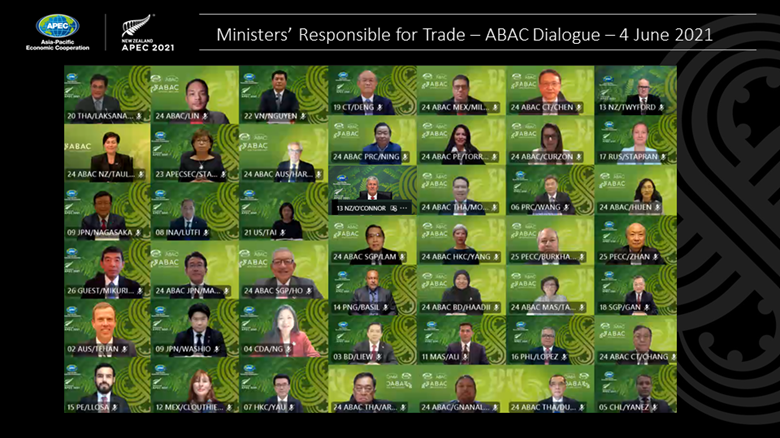 APEC 2021 MRT ABAC Family Photo - 4 June 2021