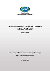 Cover_217_EWG_Small and Medium PV System Database in the APEC Region