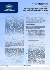 Cover_218_PSU_Identifying Green, Sustainable and Innovative MSMEs in APEC