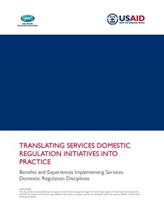 Cover-223-GOS-Translating Services Domestic Regulation Initiatives Into Practice - Benefits and Experiences Implementing Services