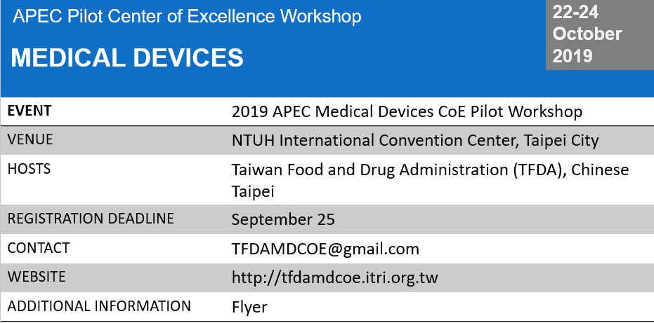1019_Medical Devices_TFDA Chinese Taipei