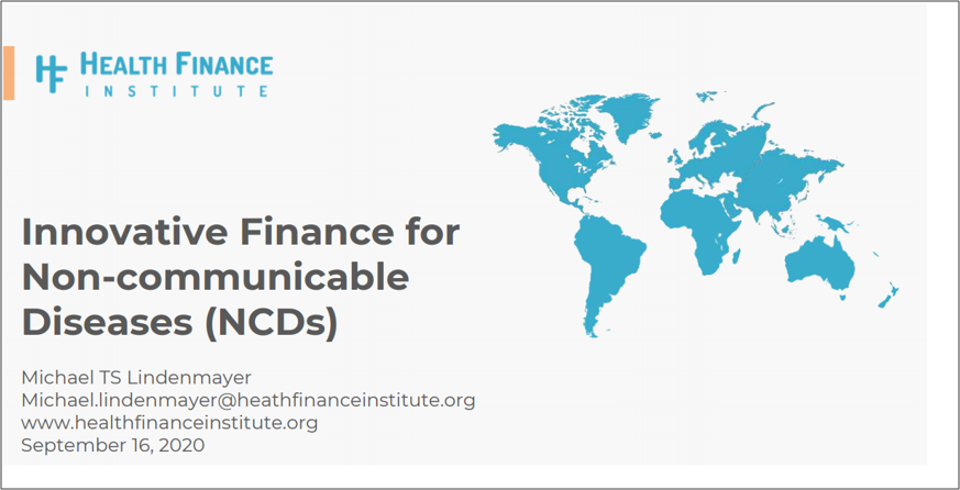 Innovative Finance for Non-communicable Diseases
