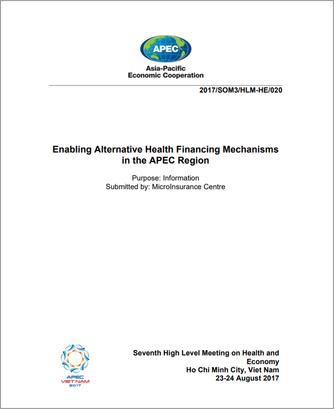 Enabling Alternative Health Financing Mechanisms in the APEC Region: Microinsurance