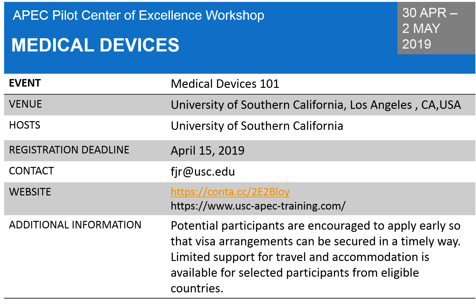 Medical Device Training by University of Southern California