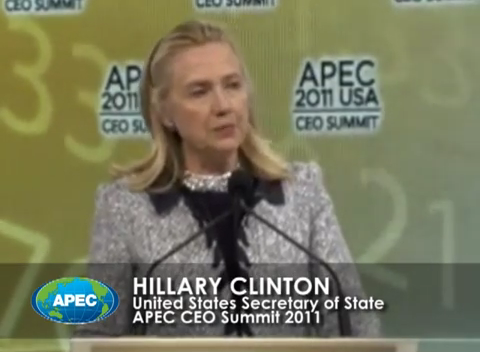 US Secretary of State Hillary Clinton remarks at APEC CEO Summit 2011