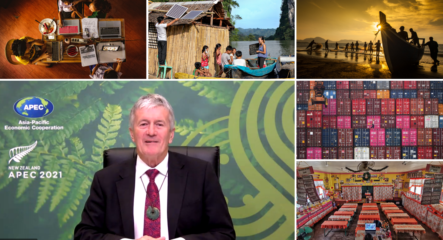 Minister O'Connor announces the 2021 APEC Photo Contest winners at the APEC Ministerial Meeting