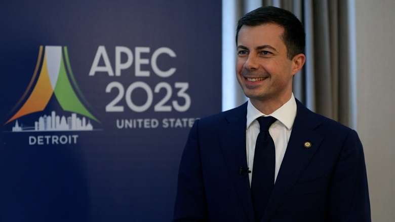 Sec Buttigieg Interview Setup